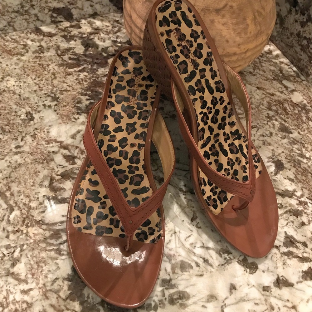 Kenneth Cole Wedge Sandals Size 9